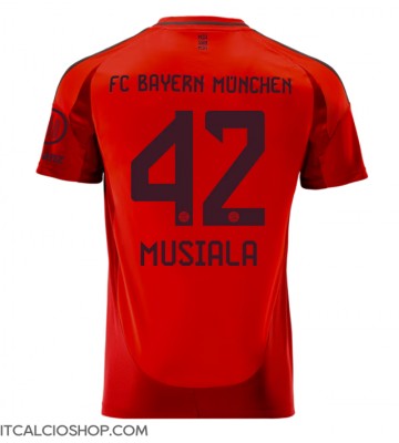 Bayern Munich Jamal Musiala #42 Prima Maglia 2024-25 Manica Corta